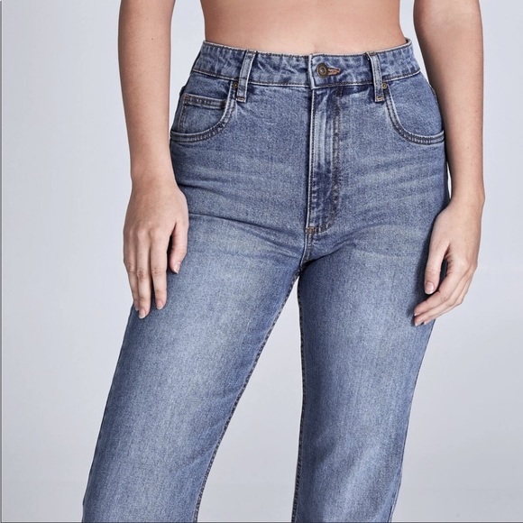 Cotton On Light Blue Wash 100% Cotton Vintage High Waisted Flare BootLeg Size 8 - Picture 7 of 13